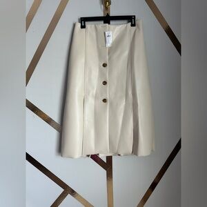Banana Republic Cream A-Line Skirt